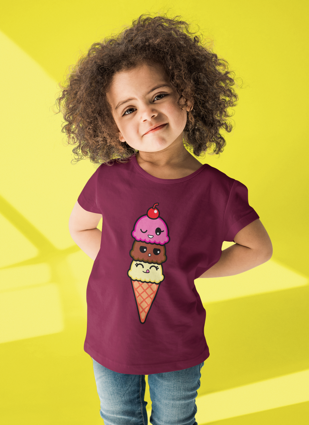 Neapolitan Friendzy [Border] Youth Unisex Short Sleeve Tee