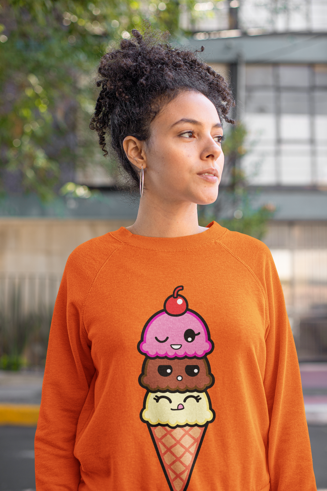 Neapolitan Friendzy [Borderless] Unisex Crewneck Sweatshirt