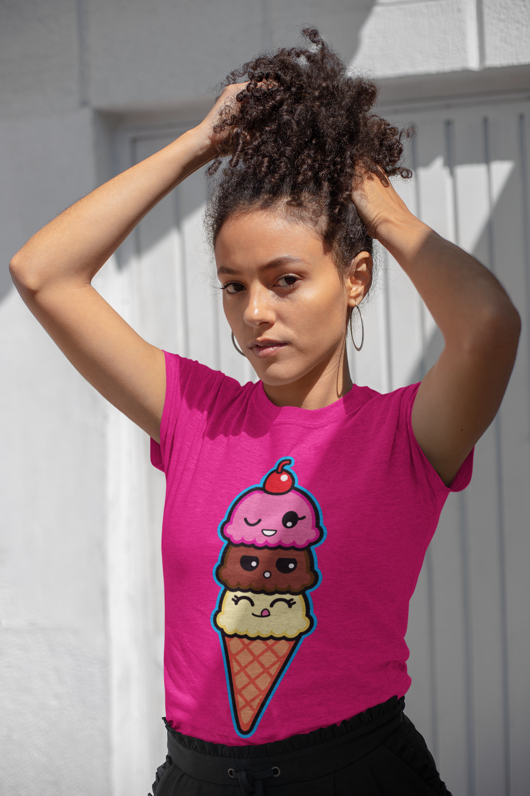 Neapolitan Friendzy [Border] Unisex Short Sleeve Tee